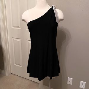 White House Black Market One Shoulder Dress